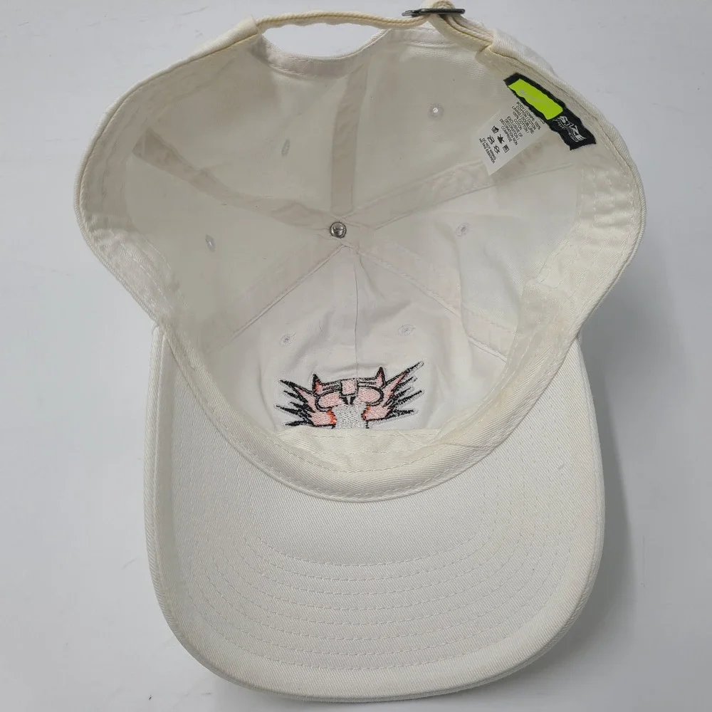 Nike Hat Strapback White Orange Tennis Swoosh Logo Ephrata‎ High School Tigers